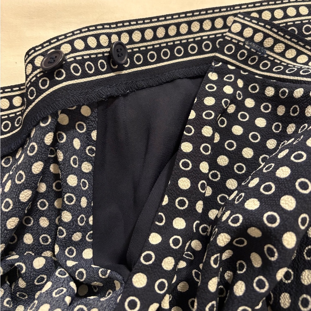 Max Studio Navy Wrap Skirt - Picture 9 of 11
